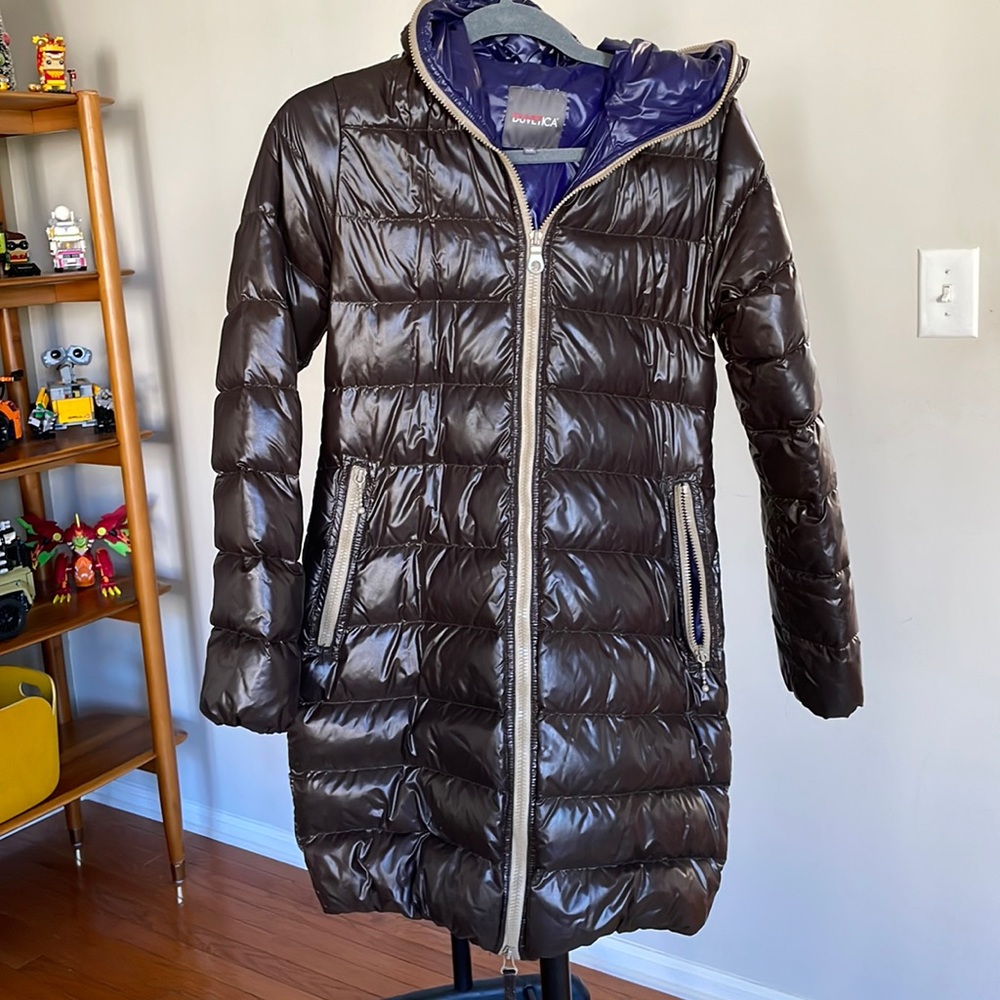 Duvetica med length down coat in excellent condition.